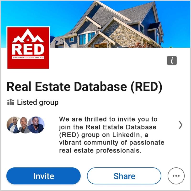 Join the RED group on LinkedIn and interact.