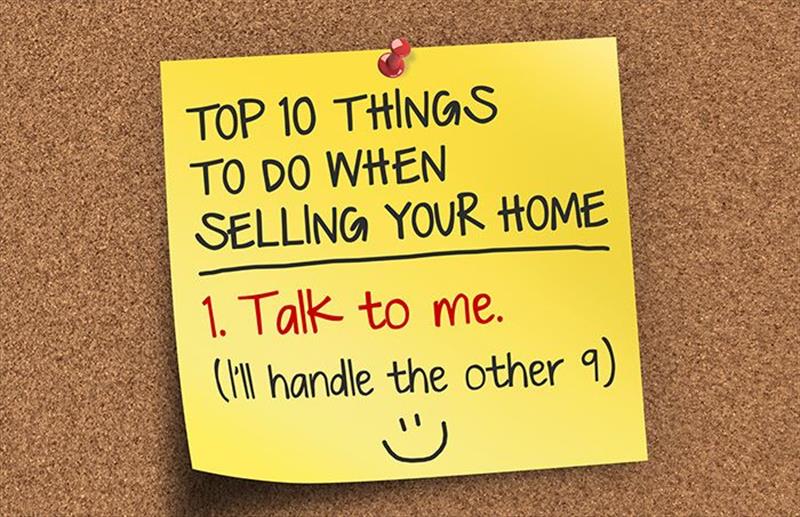 Top 10 things to do when selling your home.