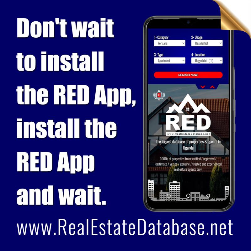 Don't wait to install the RED App.
