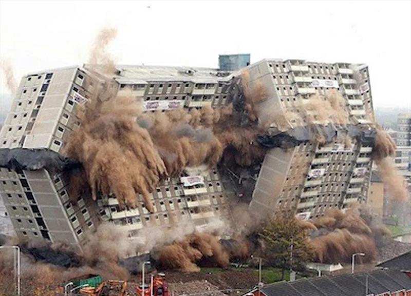 Who’s fault is it when a building collapses?
