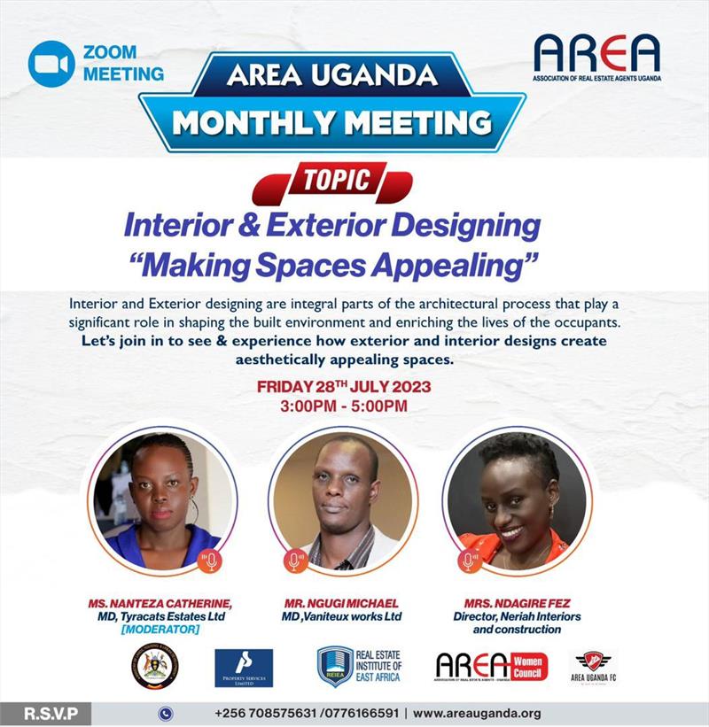 AREA Monthly Meeting: Interior and Exterior Designing.