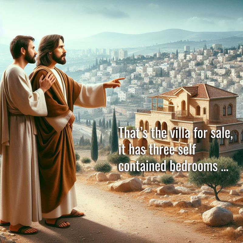 One of the disciples was a real estate agent