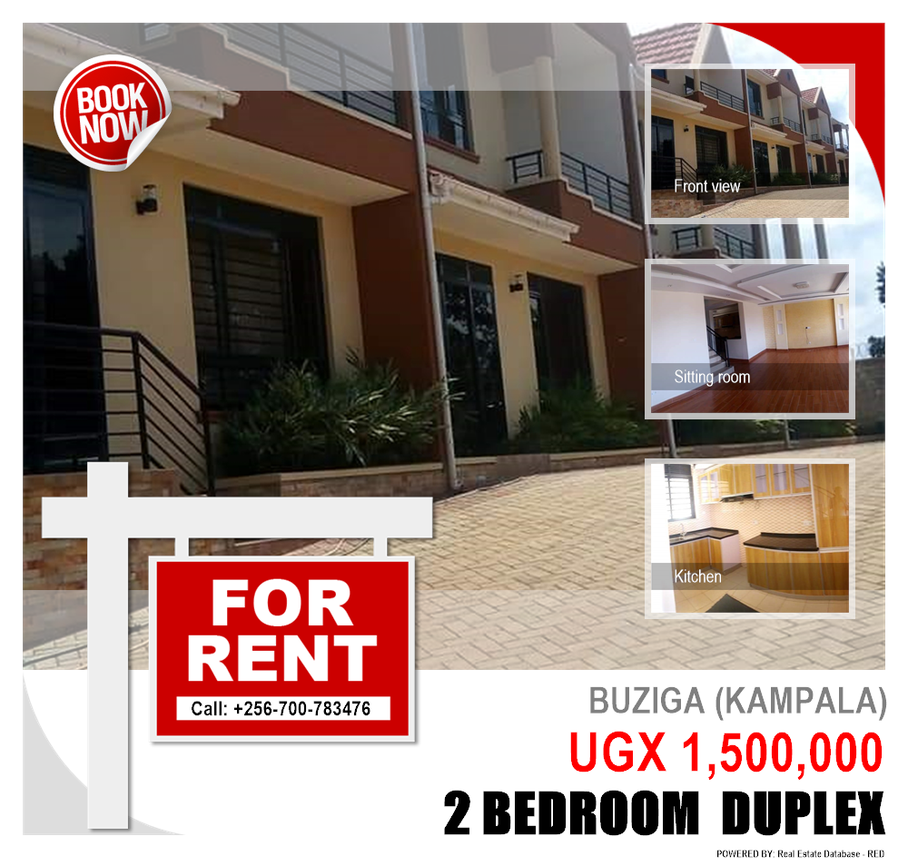 2 bedroom Duplex  for rent in Buziga Kampala Uganda, code: 100017