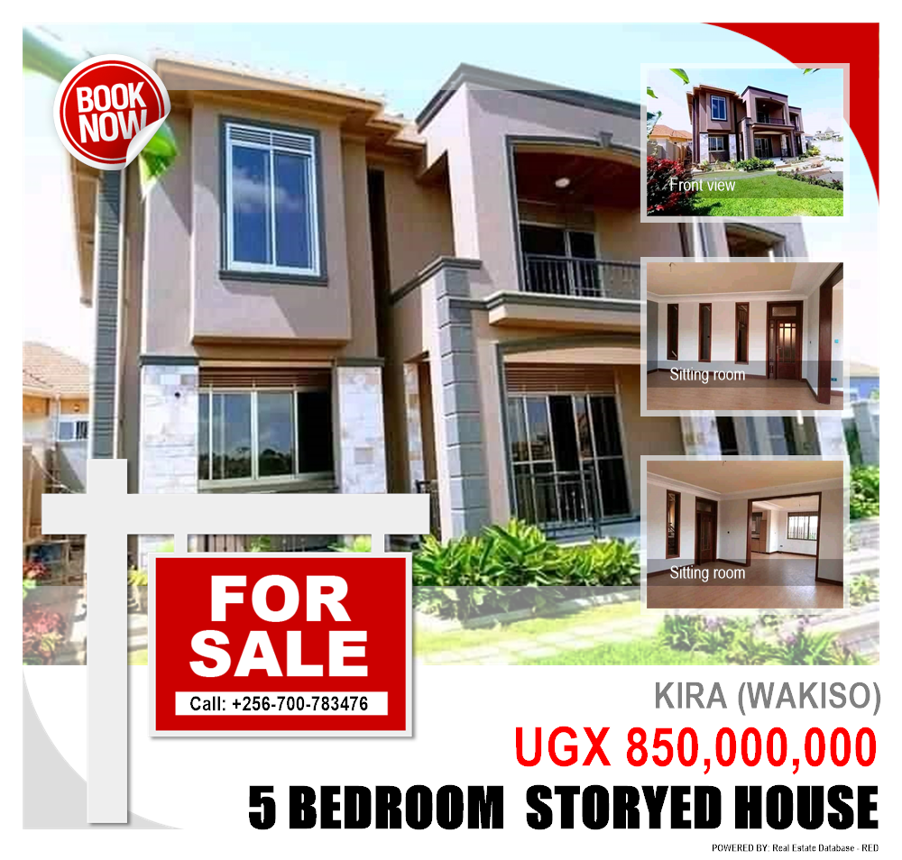 5 bedroom Storeyed house  for sale in Kira Wakiso Uganda, code: 100022