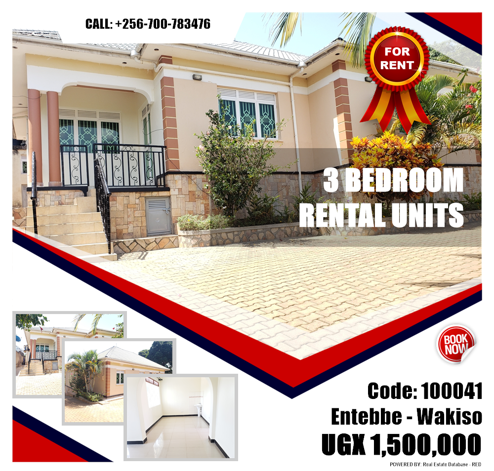 3 bedroom Rental units  for rent in Entebbe Wakiso Uganda, code: 100041