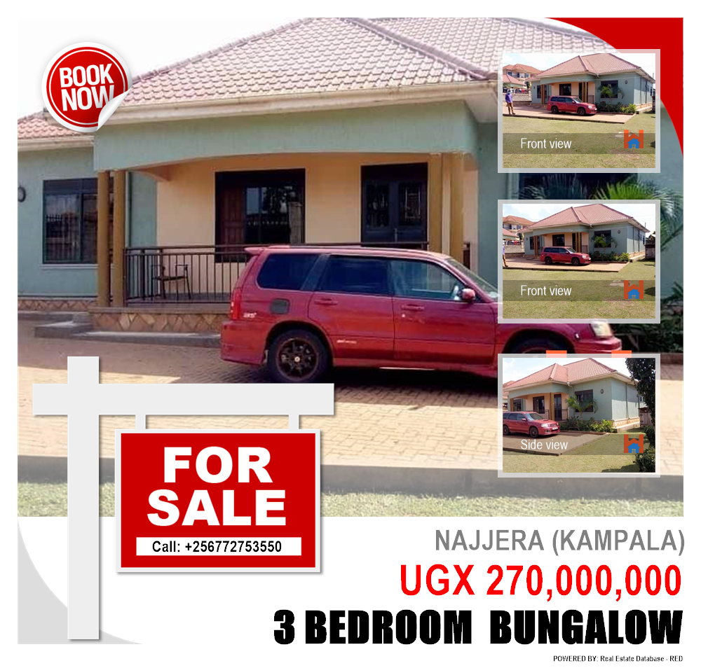 3 bedroom Bungalow  for sale in Najjera Kampala Uganda, code: 100044