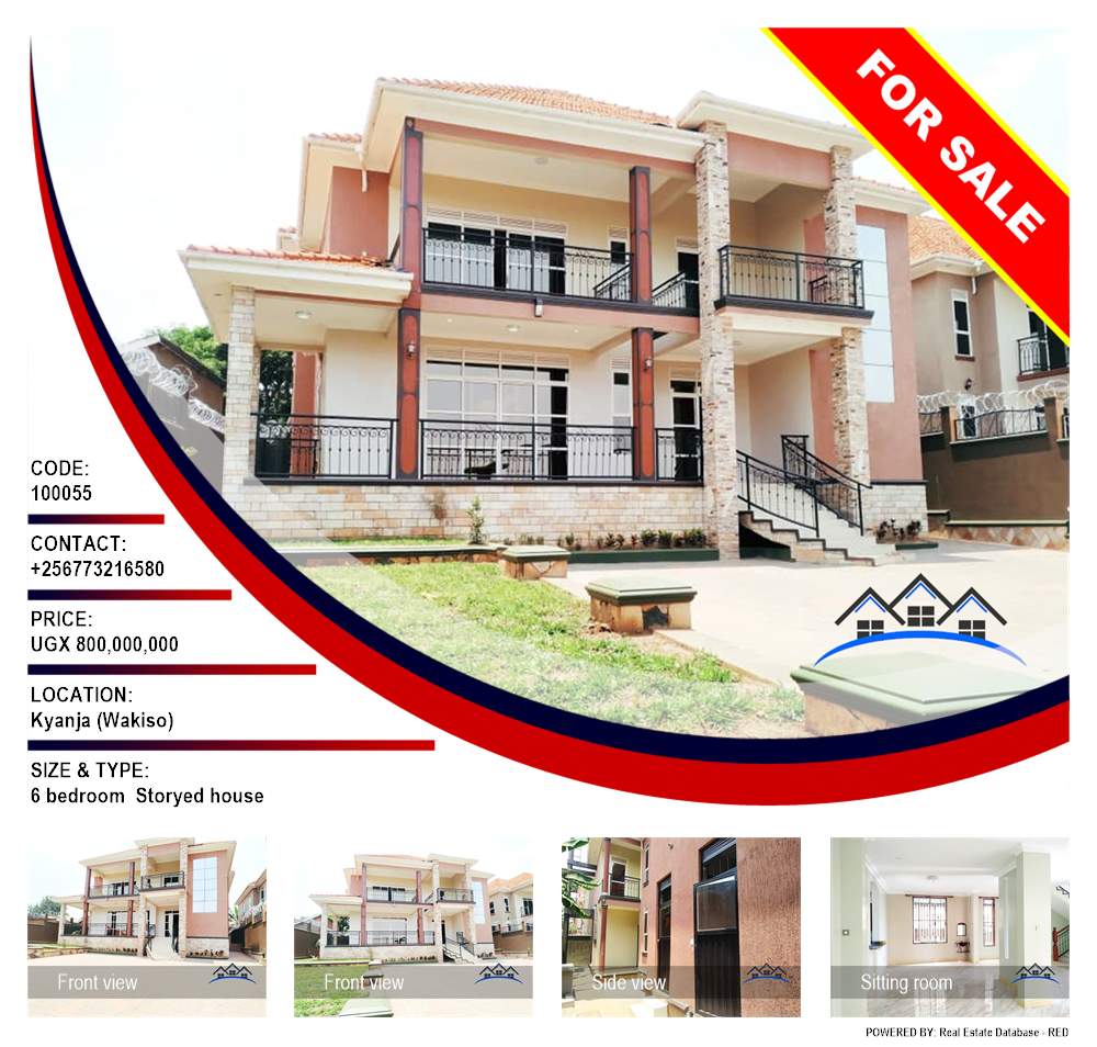 6 bedroom Storeyed house  for sale in Kyanja Wakiso Uganda, code: 100055