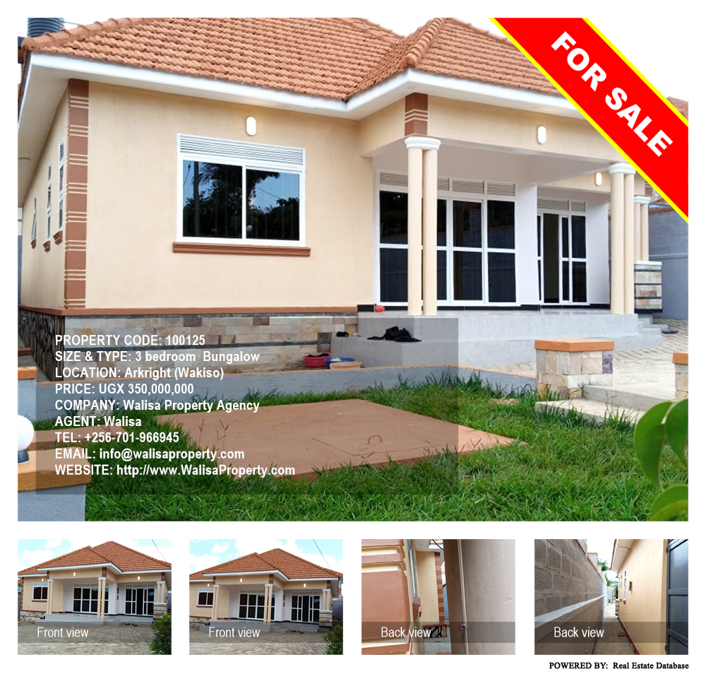 3 bedroom Bungalow  for sale in Akright Wakiso Uganda, code: 100125