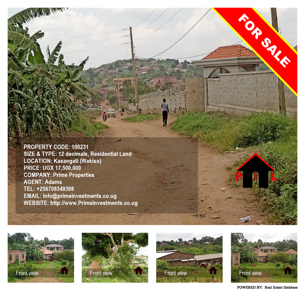 Residential Land  for sale in Kasangati Wakiso Uganda, code: 100231