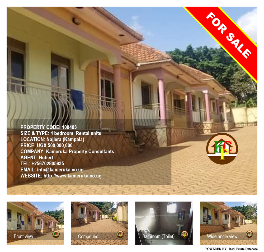 4 bedroom Rental units  for sale in Najjera Kampala Uganda, code: 100403