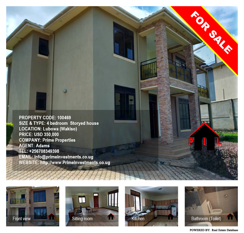 4 bedroom Storeyed house  for sale in Lubowa Wakiso Uganda, code: 100469