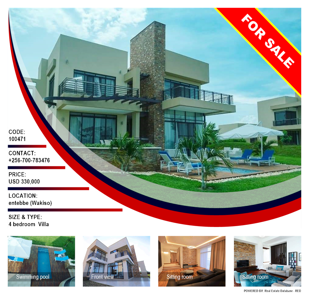 4 bedroom Villa  for sale in Entebbe Wakiso Uganda, code: 100471