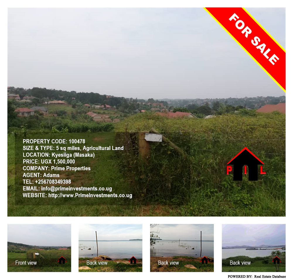 Agricultural Land  for sale in Kyesiiga Masaka Uganda, code: 100478