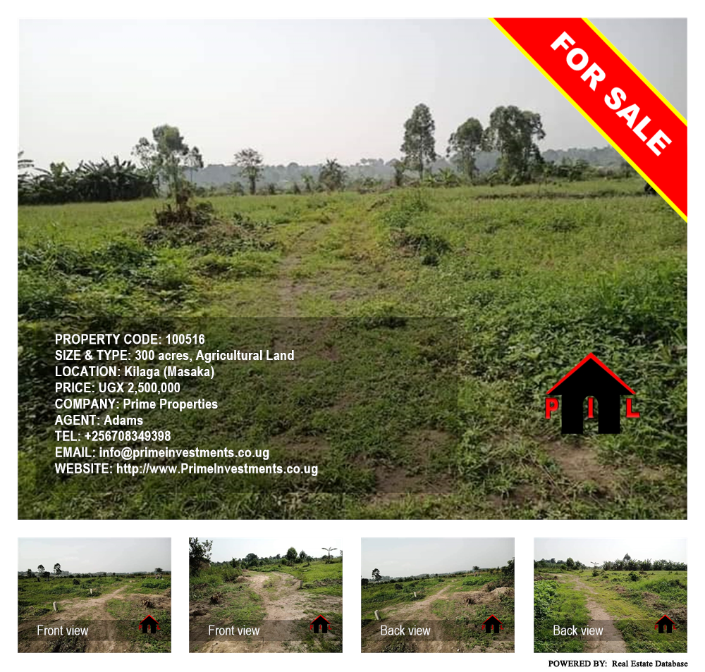 Agricultural Land  for sale in Kilaga Masaka Uganda, code: 100516