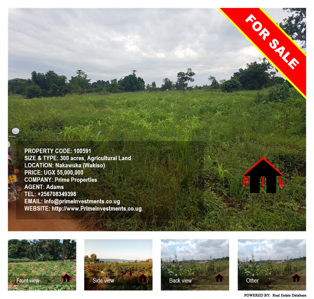 Agricultural Land  for sale in Nakawuka Wakiso Uganda, code: 100591