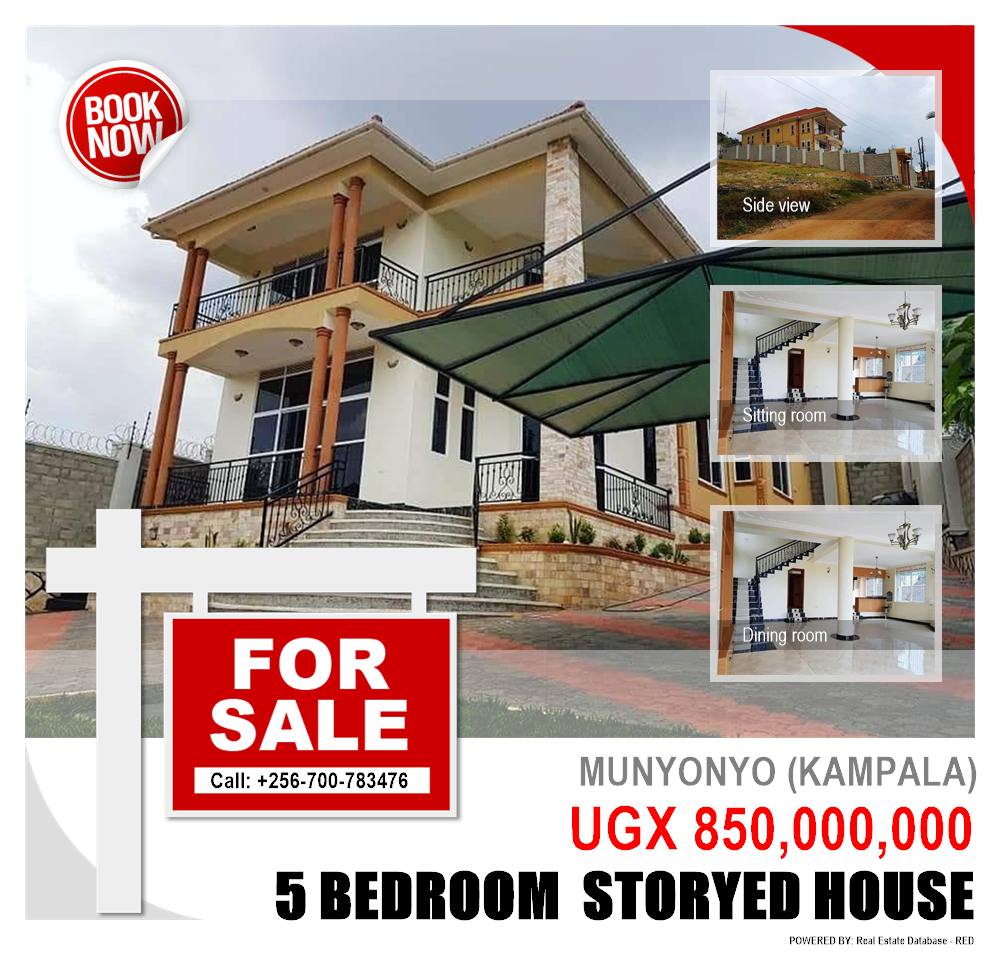 5 bedroom Storeyed house  for sale in Munyonyo Kampala Uganda, code: 100597