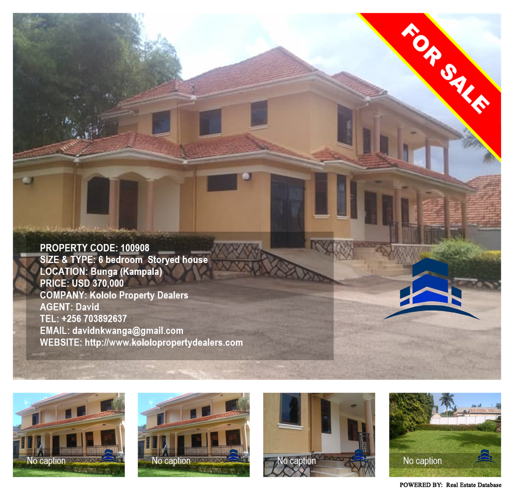 6 bedroom Storeyed house  for sale in Bbunga Kampala Uganda, code: 100908
