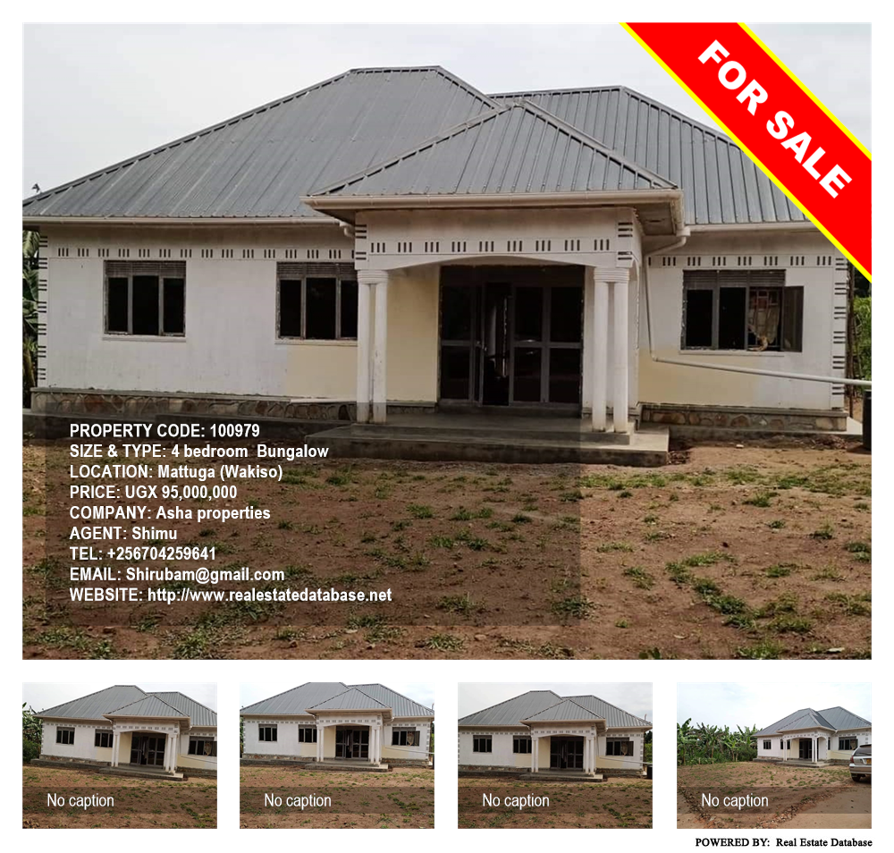 4 bedroom Bungalow  for sale in Matugga Wakiso Uganda, code: 100979