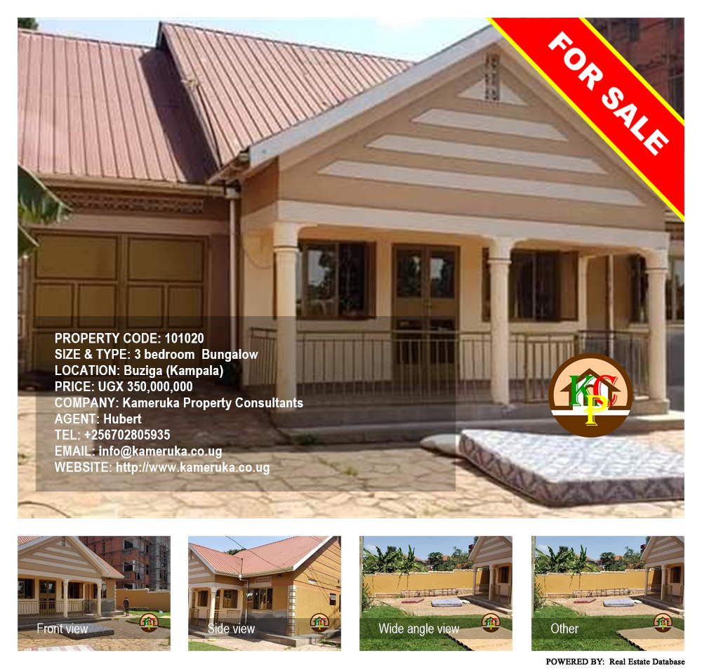 3 bedroom Bungalow  for sale in Buziga Kampala Uganda, code: 101020