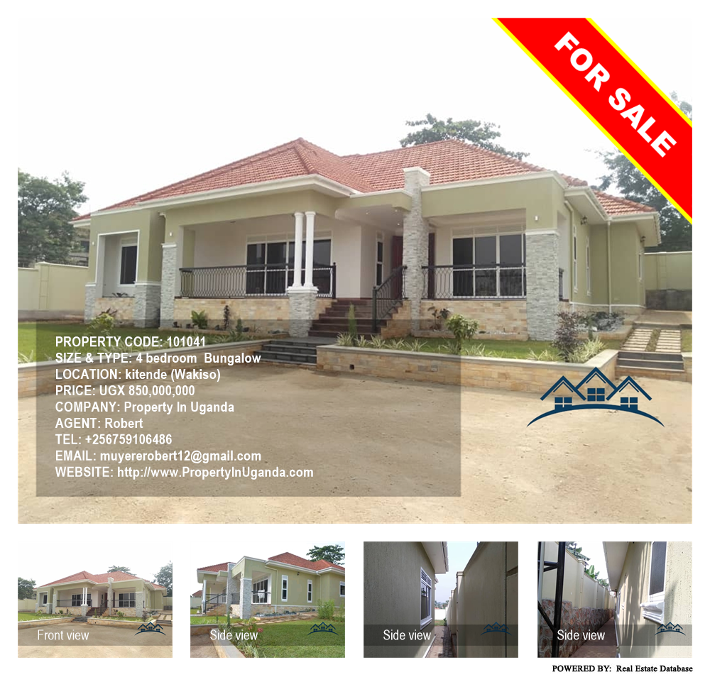 4 bedroom Bungalow  for sale in Kitende Wakiso Uganda, code: 101041