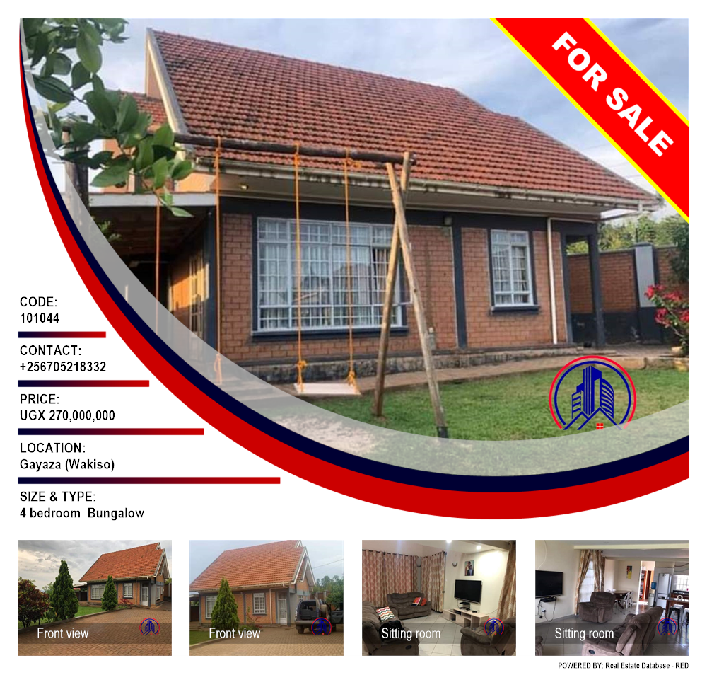 4 bedroom Bungalow  for sale in Gayaza Wakiso Uganda, code: 101044