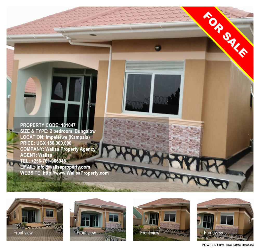 2 bedroom Bungalow  for sale in Impelerwe Kampala Uganda, code: 101047