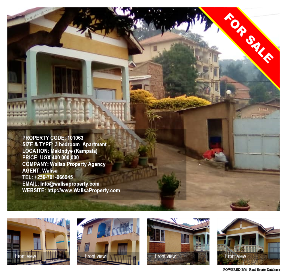 3 bedroom Apartment  for sale in Makindye Kampala Uganda, code: 101063