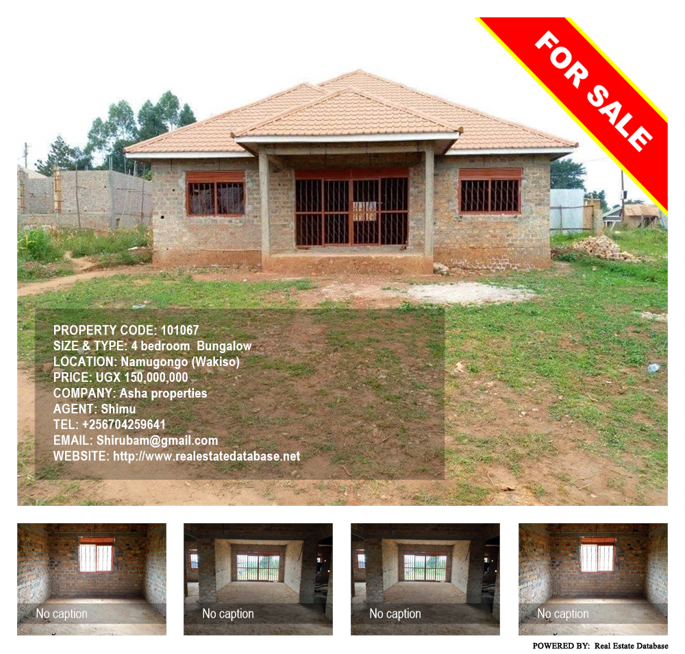 4 bedroom Bungalow  for sale in Namugongo Wakiso Uganda, code: 101067