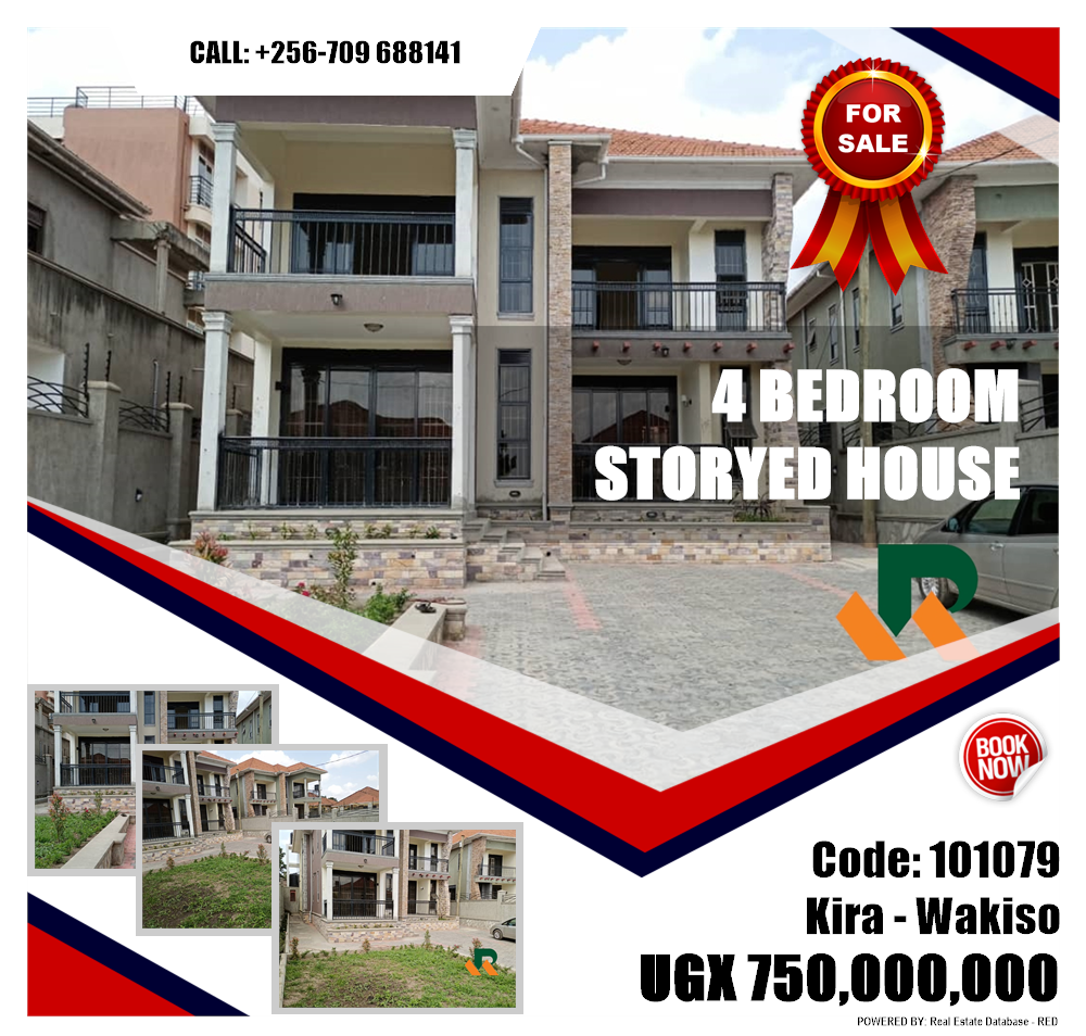 4 bedroom Storeyed house  for sale in Kira Wakiso Uganda, code: 101079