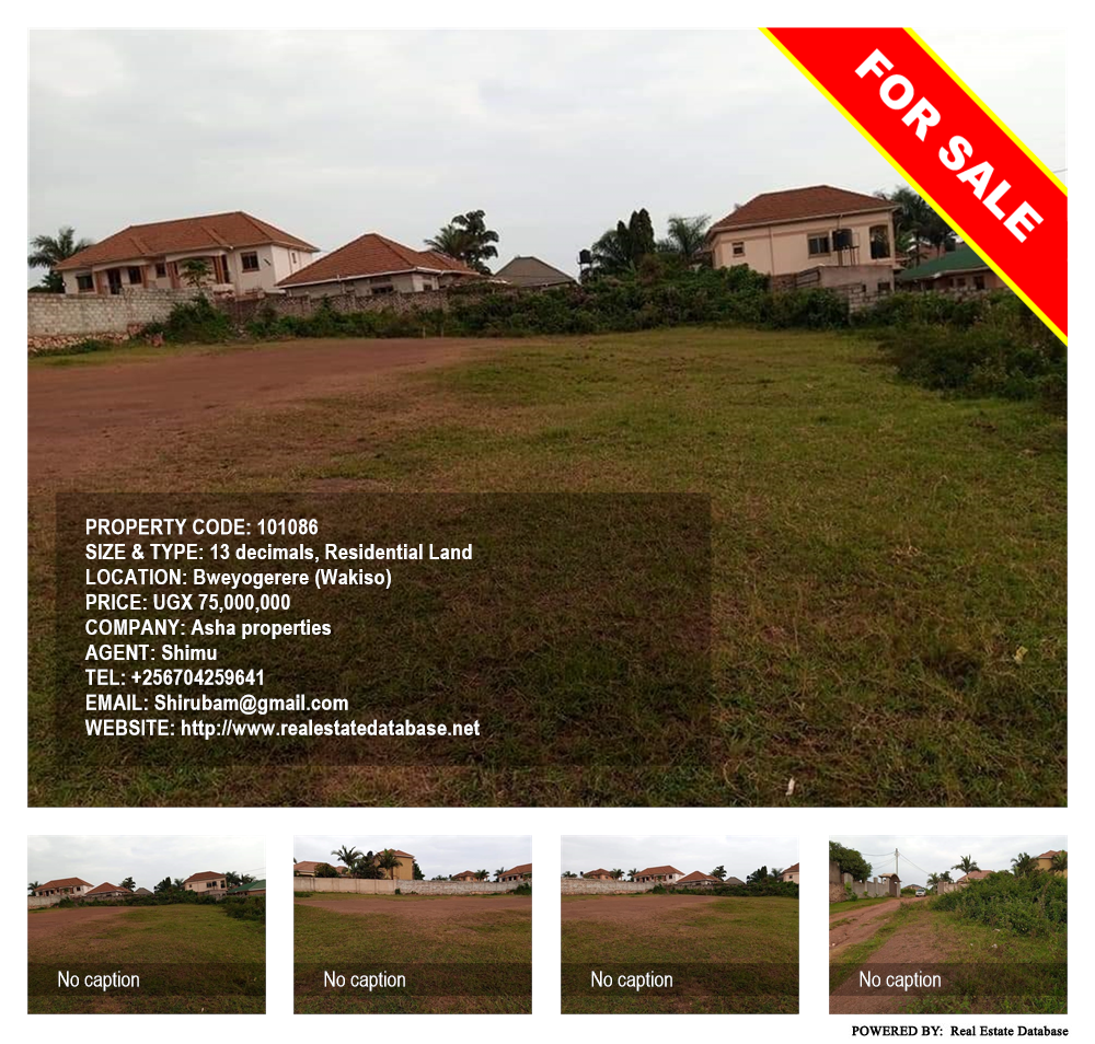 Residential Land  for sale in Bweyogerere Wakiso Uganda, code: 101086