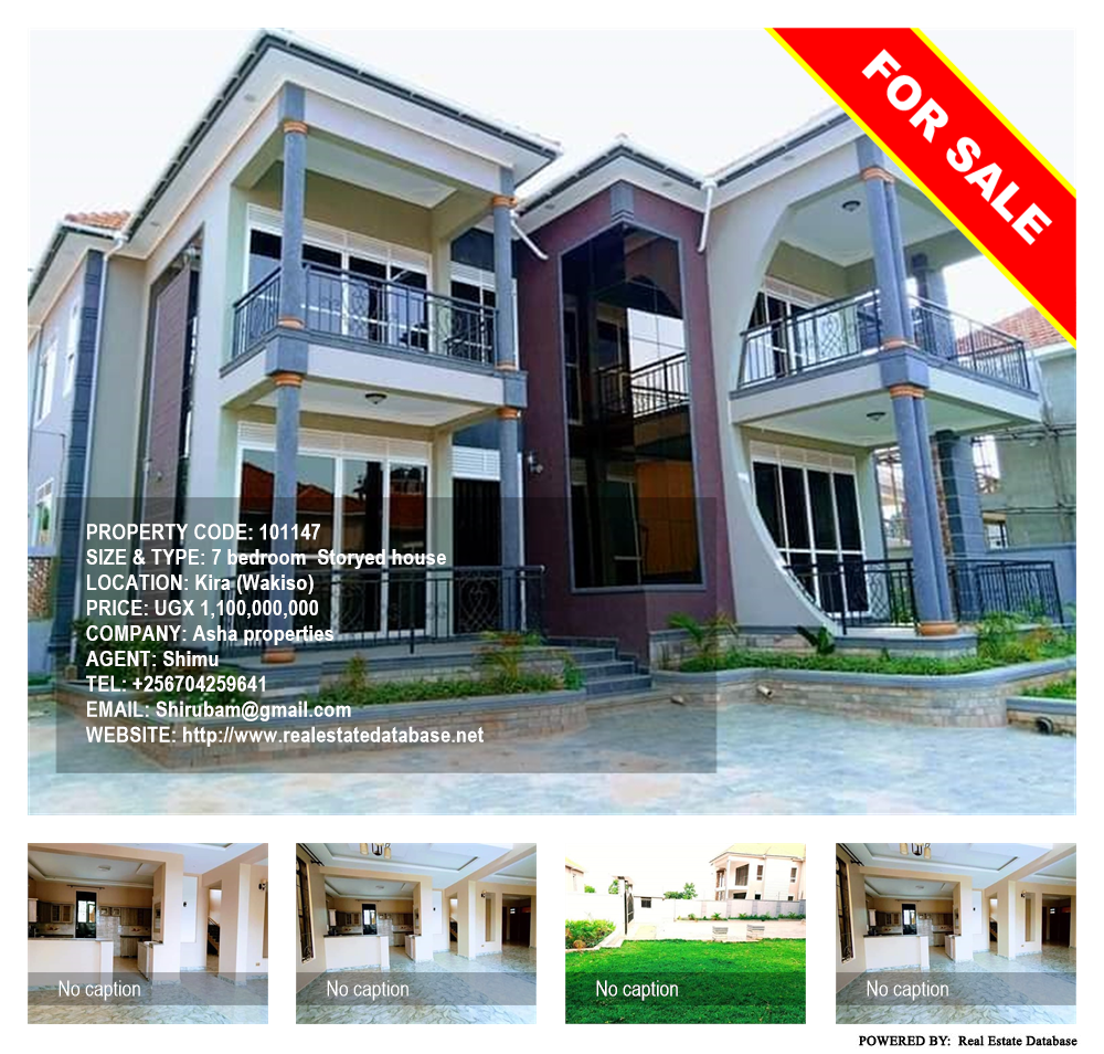 7 bedroom Storeyed house  for sale in Kira Wakiso Uganda, code: 101147