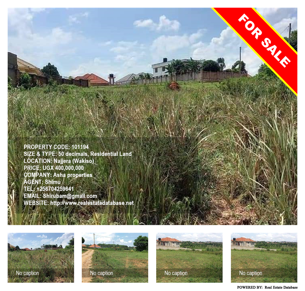 Residential Land  for sale in Najjera Wakiso Uganda, code: 101194
