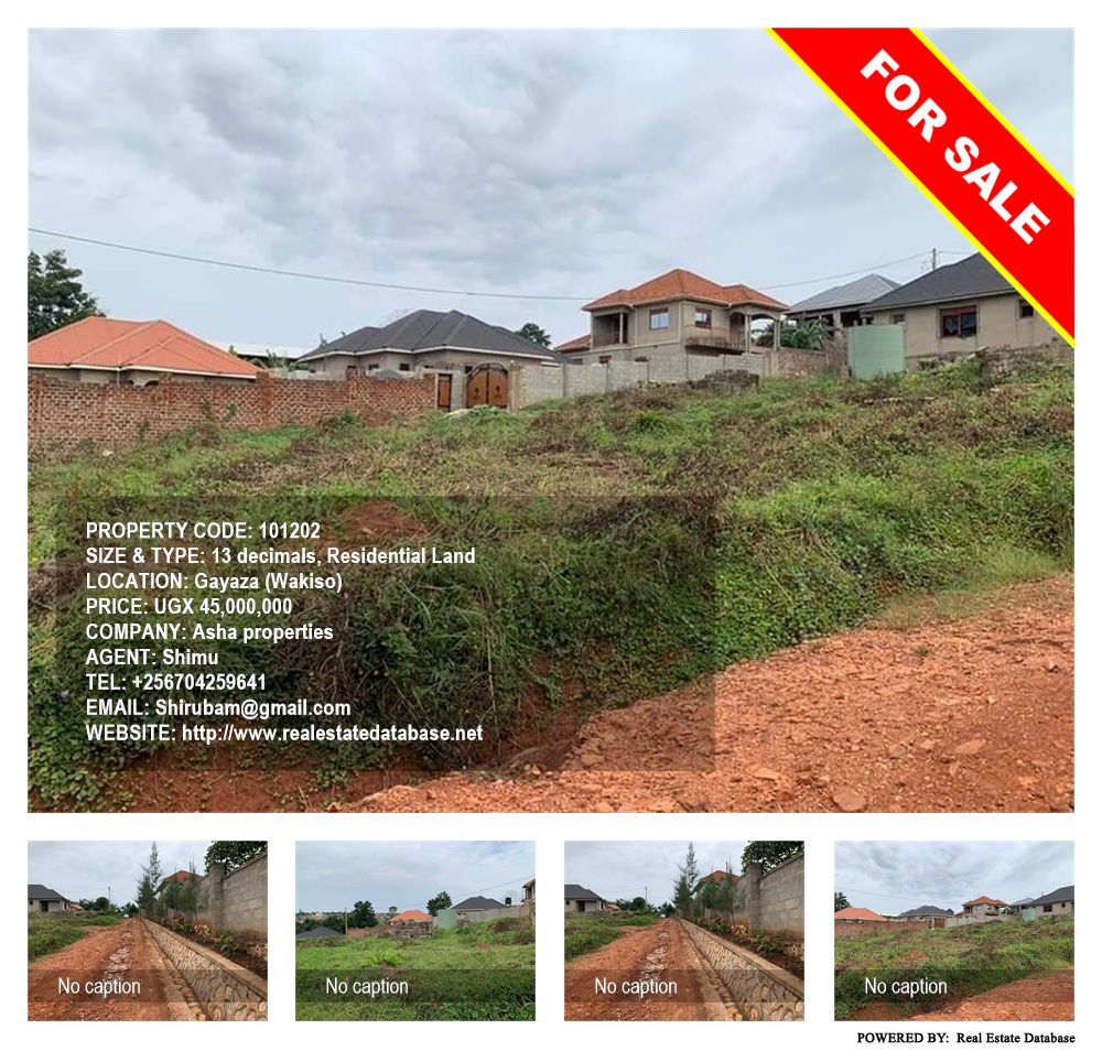 Residential Land  for sale in Gayaza Wakiso Uganda, code: 101202