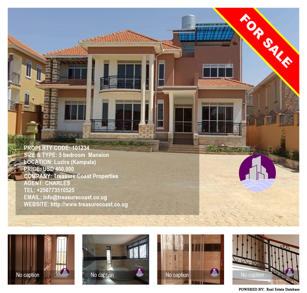 5 bedroom Mansion  for sale in Luzira Kampala Uganda, code: 101234