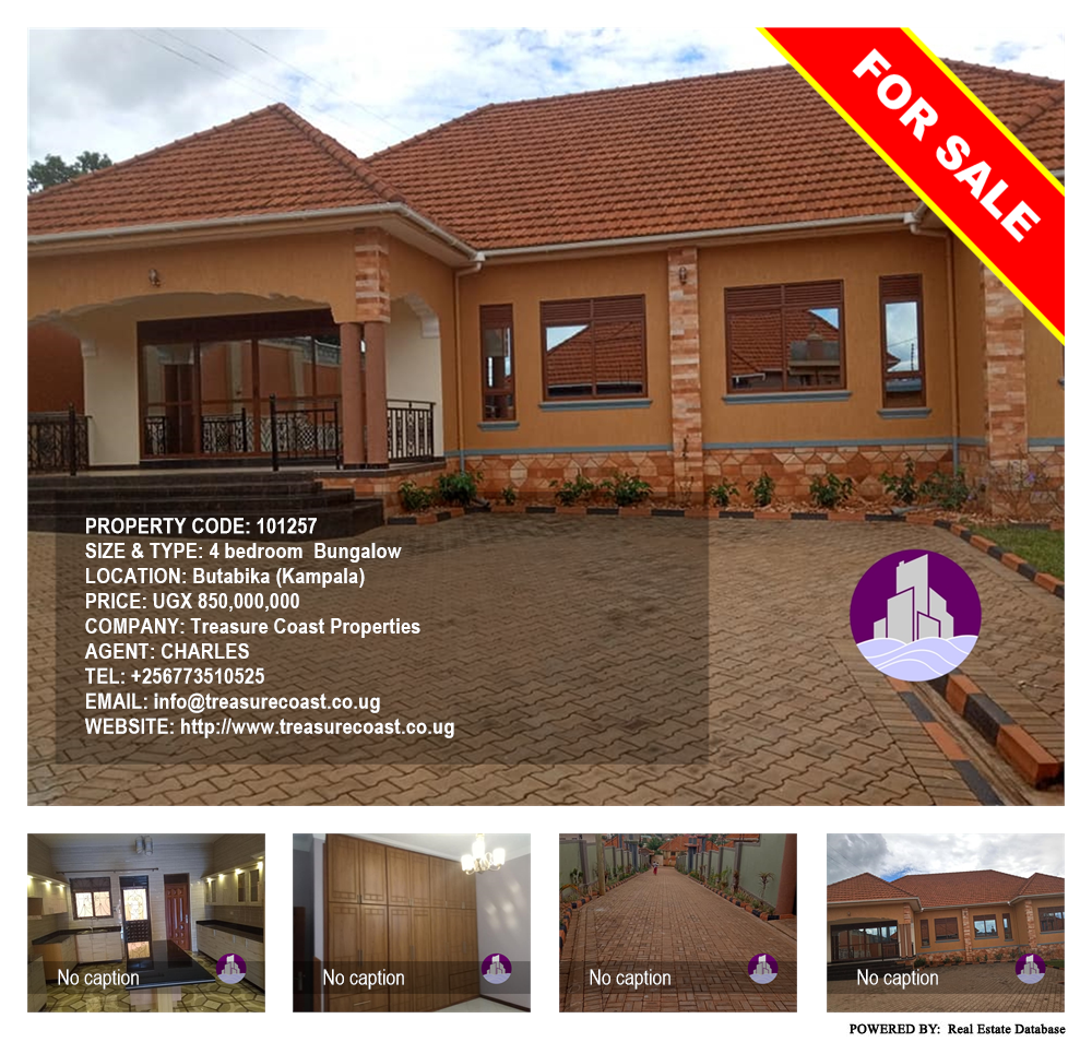 4 bedroom Bungalow  for sale in Butabika Kampala Uganda, code: 101257
