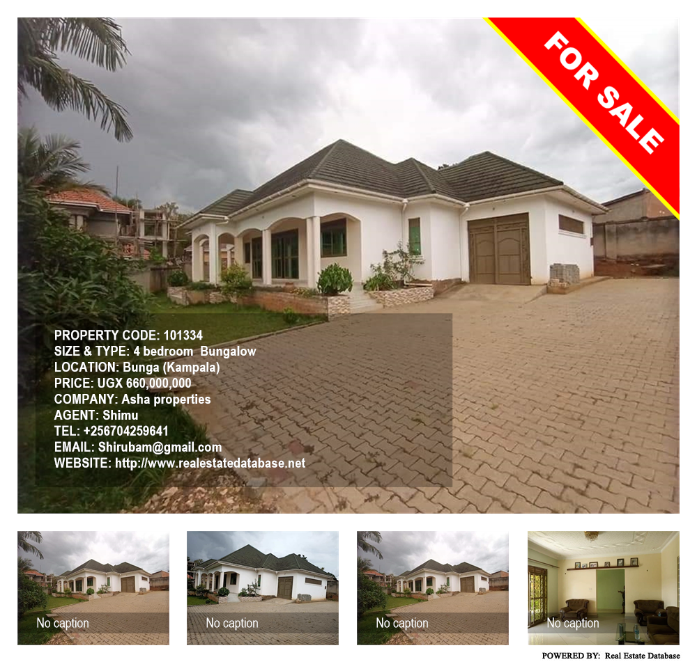 4 bedroom Bungalow  for sale in Bbunga Kampala Uganda, code: 101334