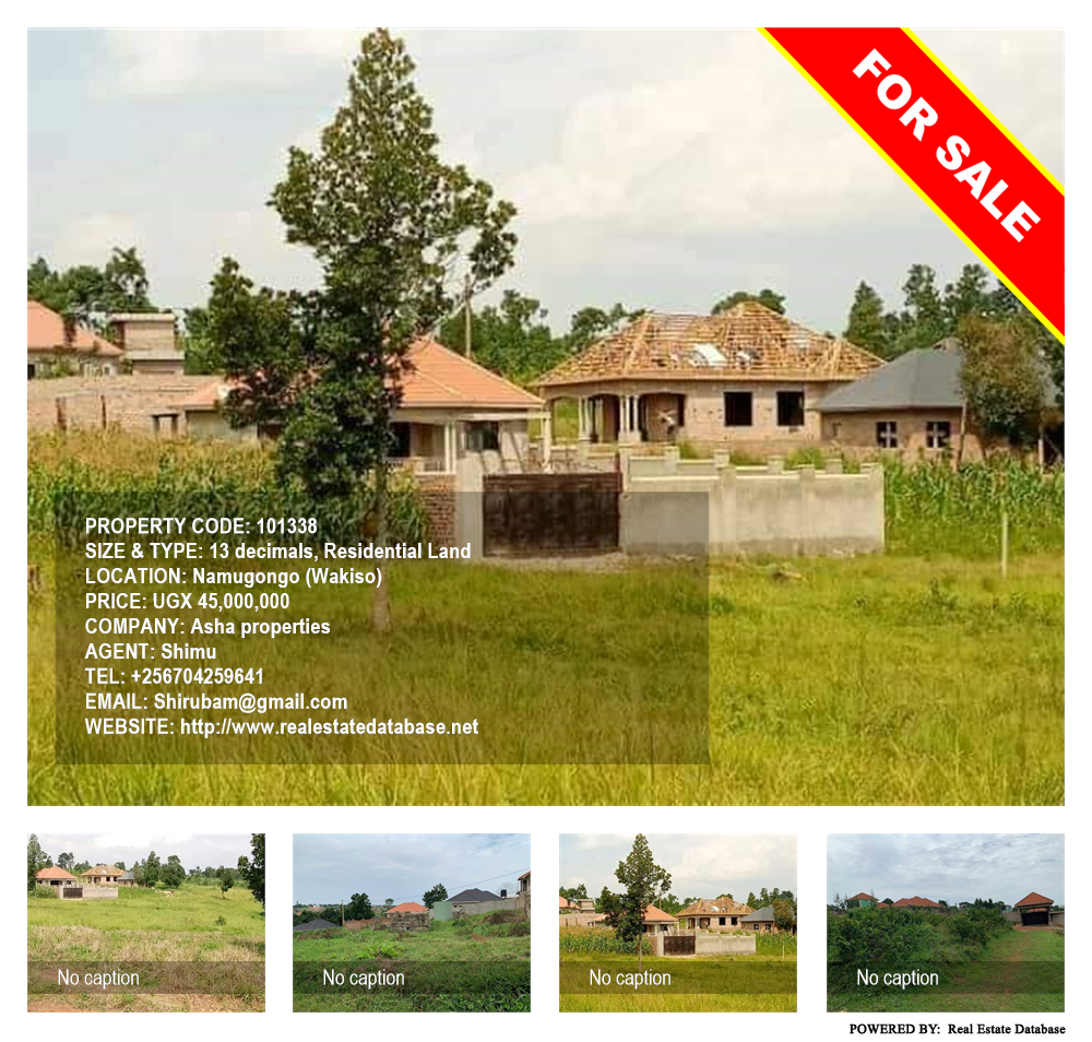 Residential Land  for sale in Namugongo Wakiso Uganda, code: 101338