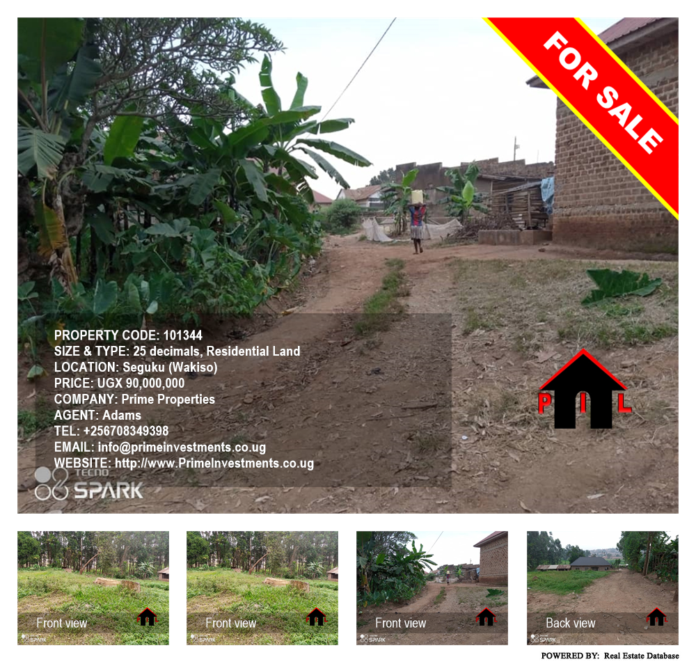 Residential Land  for sale in Seguku Wakiso Uganda, code: 101344