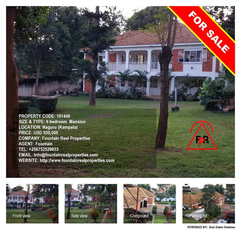 6 bedroom Mansion  for sale in Naguru Kampala Uganda, code: 101449