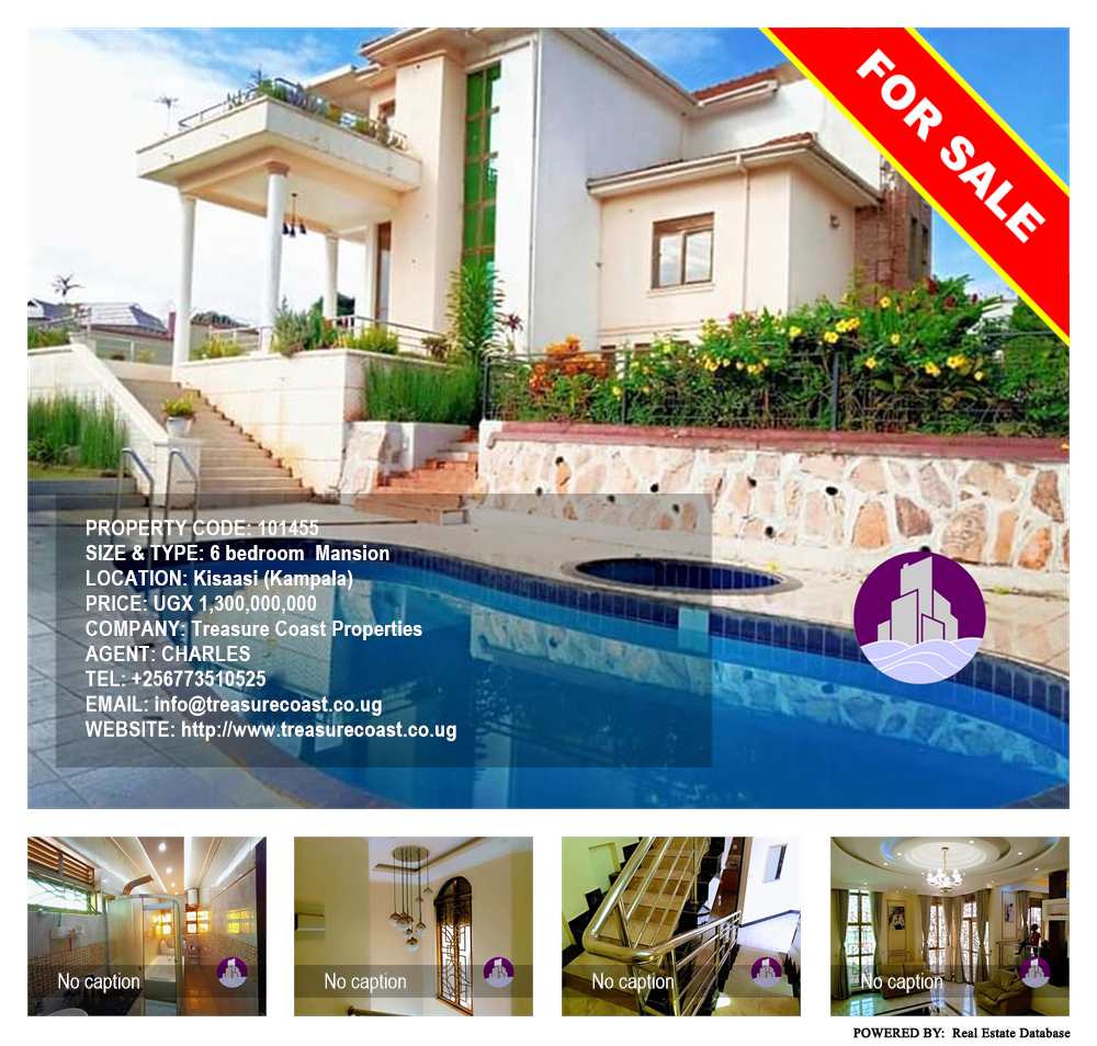 6 bedroom Mansion  for sale in Kisaasi Kampala Uganda, code: 101455