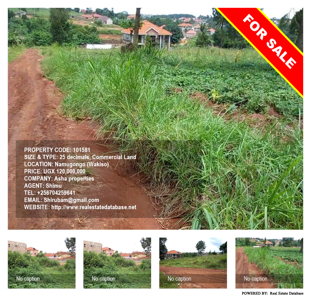 Commercial Land  for sale in Namugongo Wakiso Uganda, code: 101581