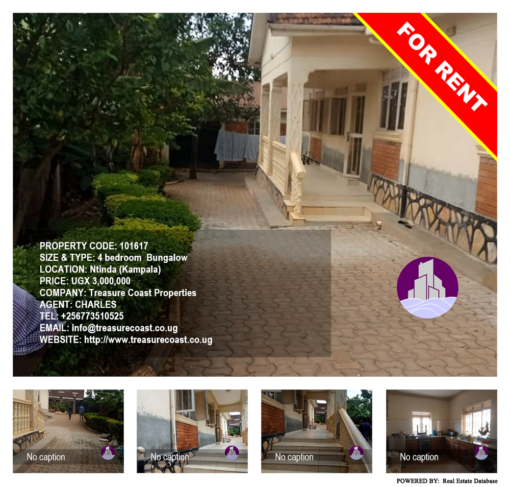 4 bedroom Bungalow  for rent in Ntinda Kampala Uganda, code: 101617