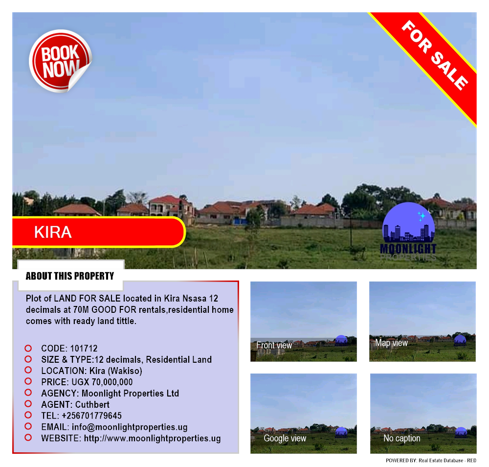 Residential Land  for sale in Kira Wakiso Uganda, code: 101712