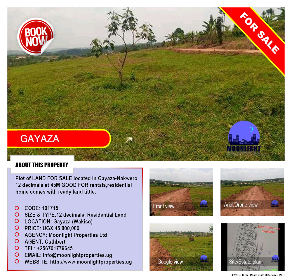 Residential Land  for sale in Gayaza Wakiso Uganda, code: 101715