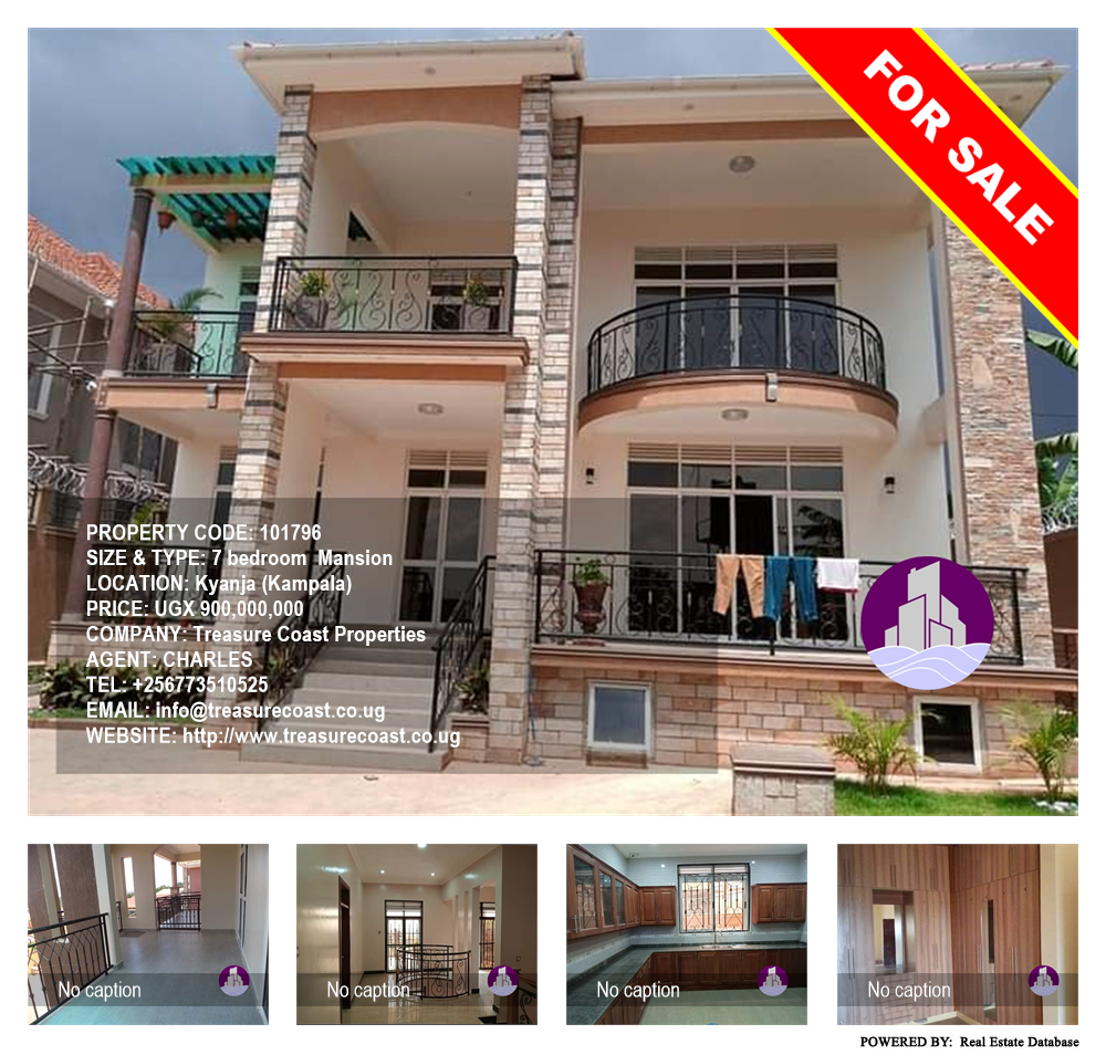 7 bedroom Mansion  for sale in Kyanja Kampala Uganda, code: 101796