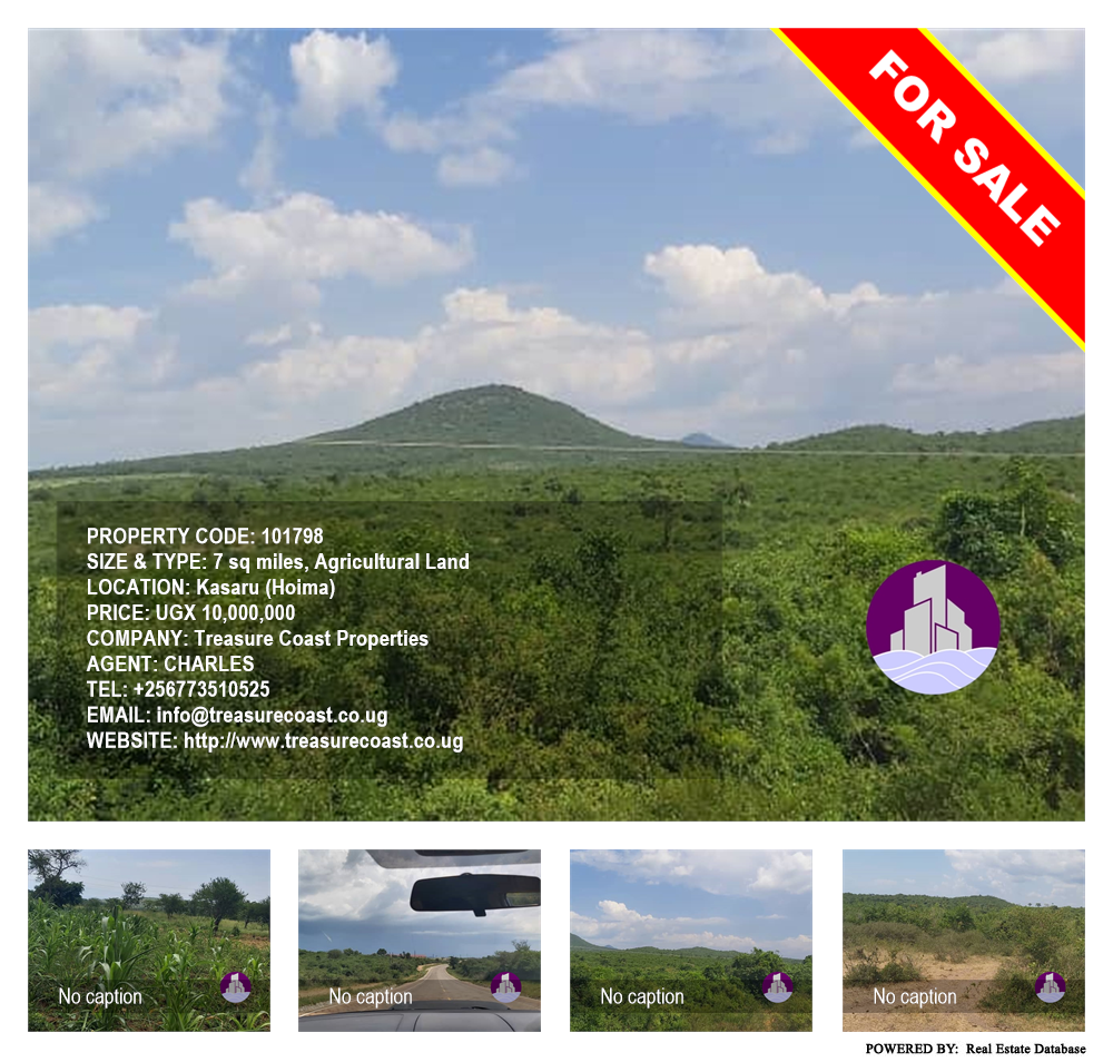 Agricultural Land  for sale in Kasaru Hoima Uganda, code: 101798
