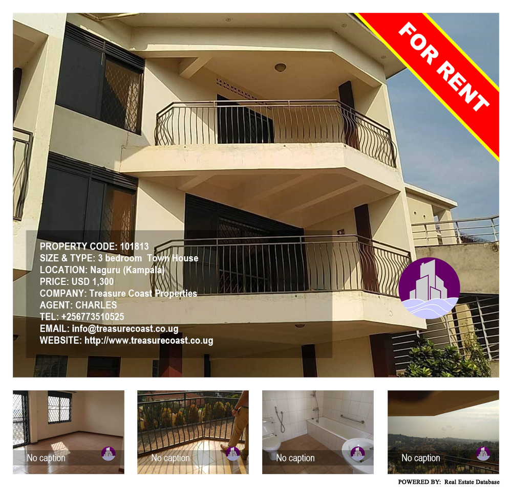 3 bedroom Town House  for rent in Naguru Kampala Uganda, code: 101813