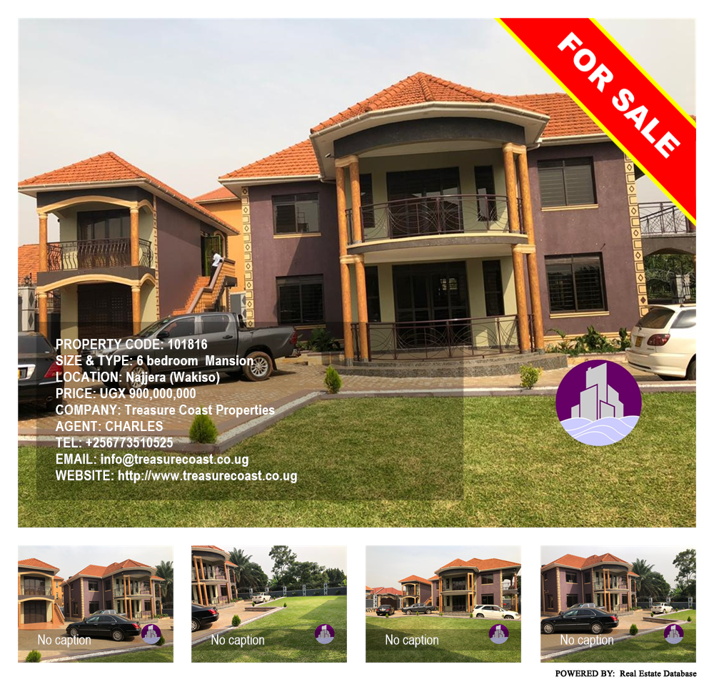 6 bedroom Mansion  for sale in Najjera Wakiso Uganda, code: 101816
