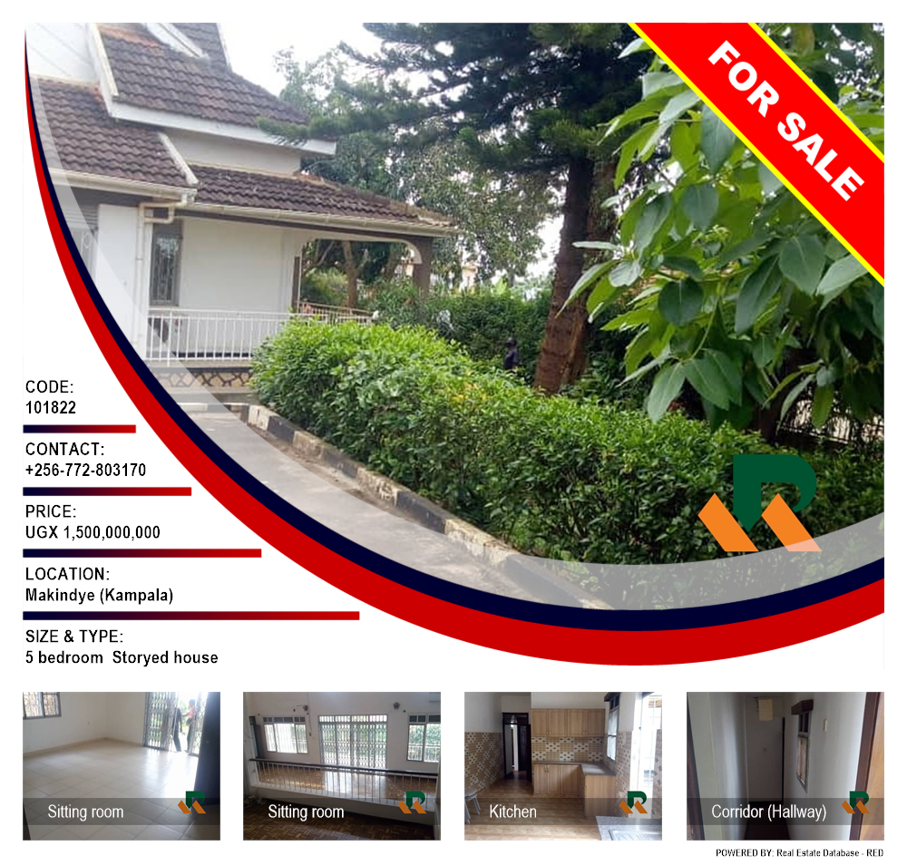 5 bedroom Storeyed house  for sale in Makindye Kampala Uganda, code: 101822