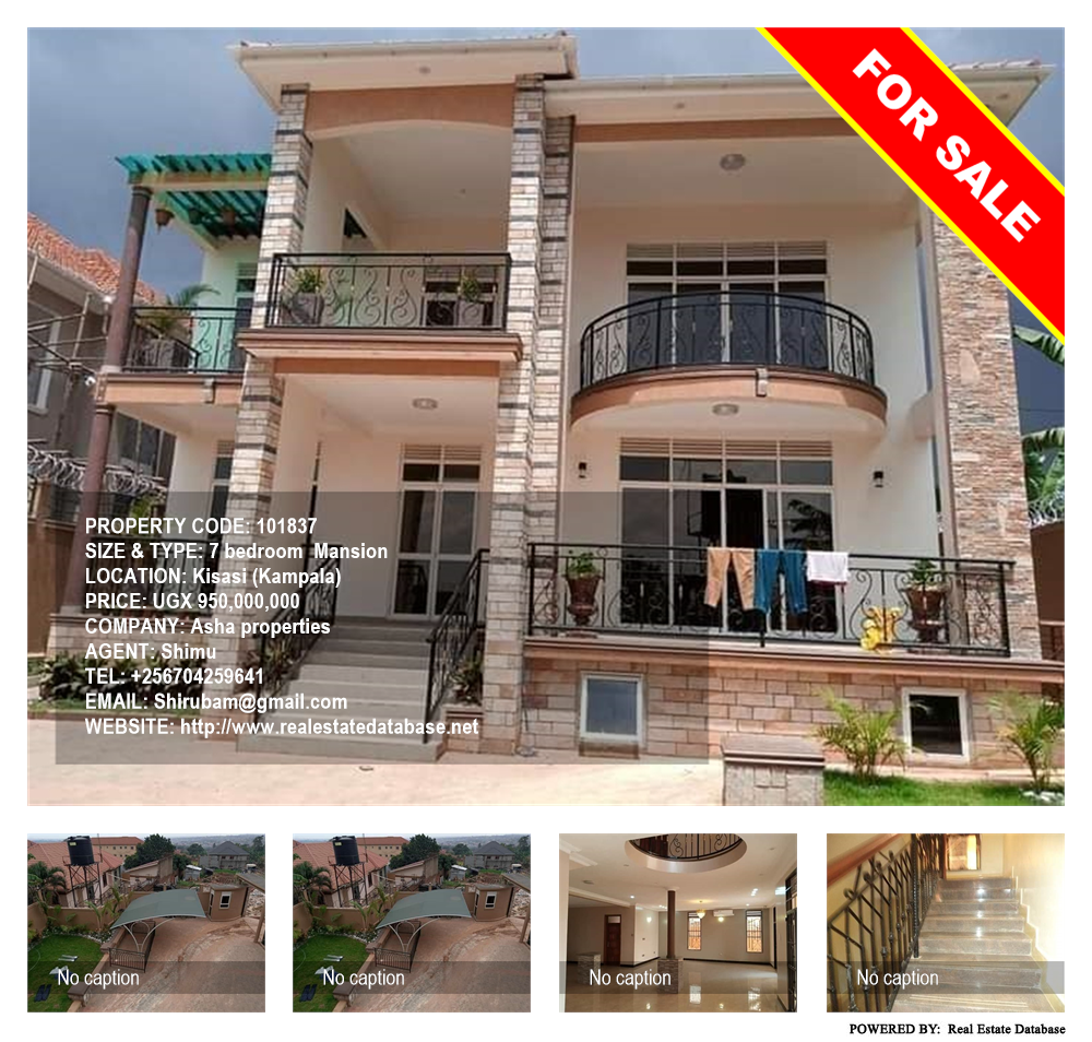 7 bedroom Mansion  for sale in Kisaasi Kampala Uganda, code: 101837